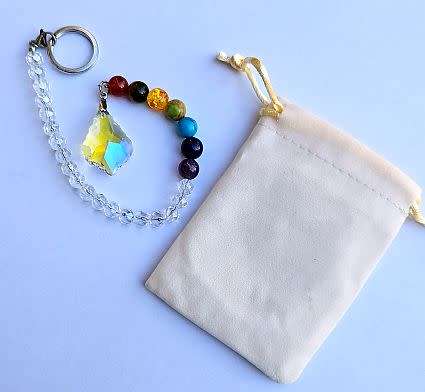 1pcs Crystal Glass / Gemstone / Dowsing  Pendulums / 24.5cm