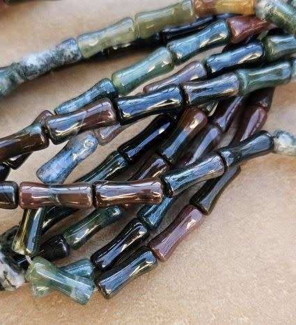 *Clearance Sale*1 Strand  (+/- 12x5mm)  / Natural / Indian Agate /   Beads +/- 30pcs