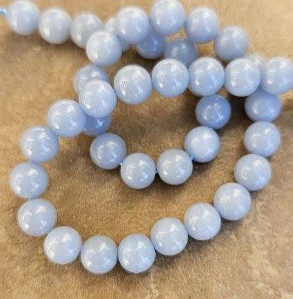 *Clearance Sale*1 Strand (8mm) Natural / Angelite/ Round Beads+/-48pc