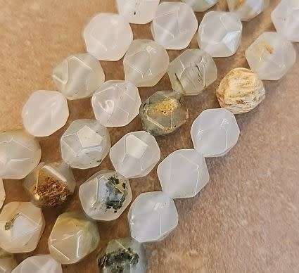 *Clearance Sale*1 Strand x (+/-9x8mm)  /  Natural /  Quartz  / Faceted Beads +/- 36Pc