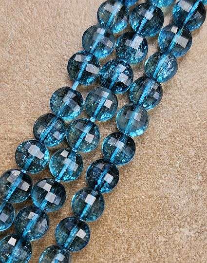 *Clearance Sale*1 Strand (6x4) Natural Kyanite/Cyanite/ Disthene / Dyed / Faceted Flat