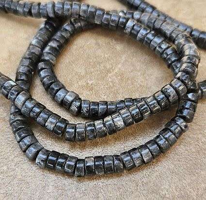 *Clearance Sale*1 Strand (+/-6x3mm)  Natural / Labradorite/ Heishi  Beads +/-125pc
