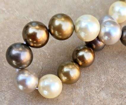 *Clearance Sale*1 Strand (10mm)  Natural / Multi Color /  Shell Pearl / Round Beads