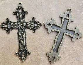 *Clearance Sale* 1pc (74x53x3mm)  Tibetan Style / Cross / Antique Bronze / Alloy / Pendant