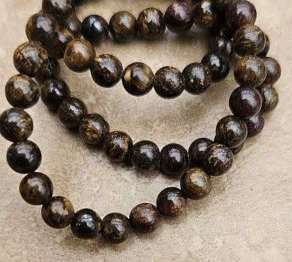 *Clearance Sale*1 Strand  Natural / Bronzite / Round Beads (+/-4mm) +/- 82pc