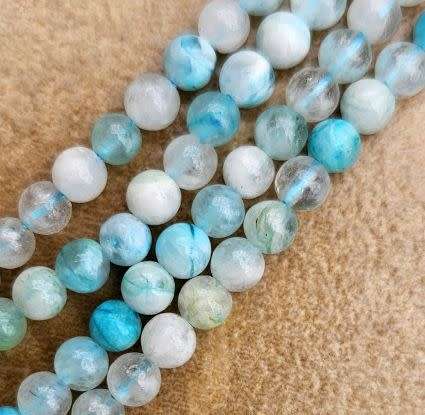 *Clearance Sale*1 Strand  (+/-4 mm)  / Natural Hemimorphite / Dyed  Round Beads +/- 95pcs