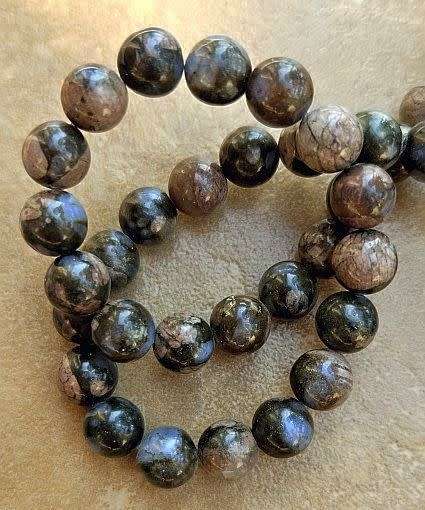 *Clearance Sale*1 Strand  x (+/-8mm)  Natural  / Glaucophane  /  Round Beads