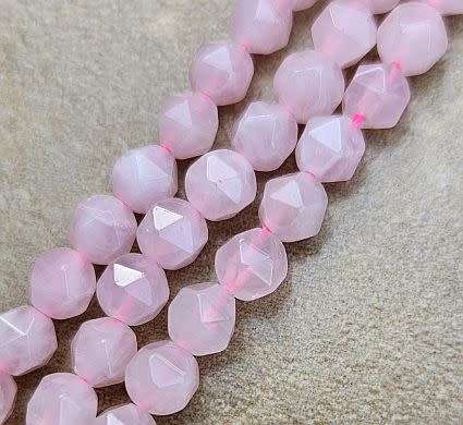 *Clearance Sale*1  Strand  (+/-6mm) Natural /  Rose Quartz /  Faceted Round /  Beads