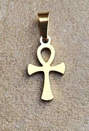 *Clearance Sale*1 pc  Cross / Stainless Steel  / Gold Tone /  Charm / 16x9mm