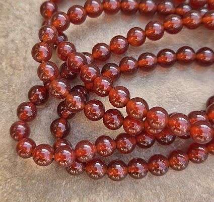 *Clearance Sale*20pc (+/-6mm) Natural / Carnelian/ Dyed Round Beads