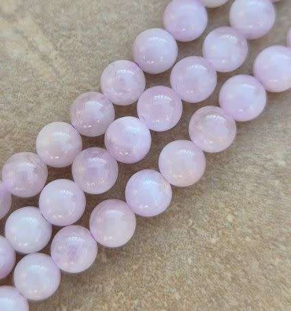 1 Strand x (6mm) Natural / Kunzite / Grade AA / Round  Beads +/-70pcs