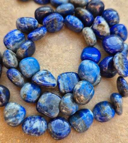 *Clearance Sale*1 Strand  Natural / Lapis Lazuli / Nugget / Beads  / Strand 40cm