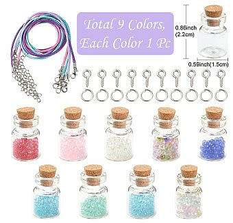 ***DIY***  Wish Glass Bottle Necklace Making Kit