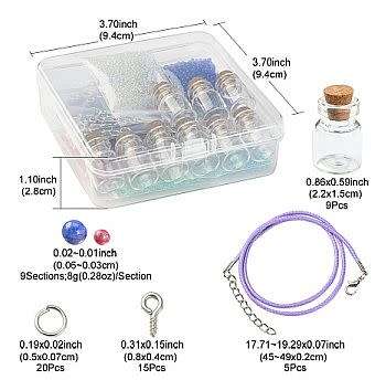***DIY***  Wish Glass Bottle Necklace Making Kit