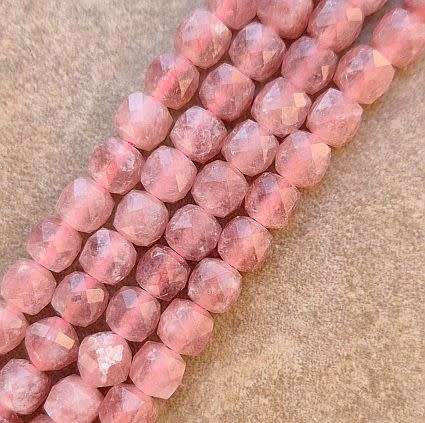 *Clearance Sale*1 Strand  x (+/-5mm) Natural /  Quartz / Dark Salmon / Dyed /