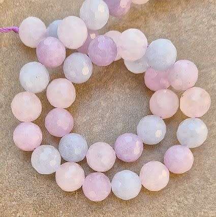 *Clearance Sale* 1 Strand  x 10mm Mixed / Natural / Rose Quartz,/ Amethyst / Aquamarine Facete