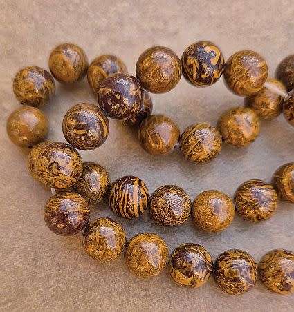 *Clearance Sale*1 Strand  (8 mm) Natural /  Elephant Skin Jasper / Miriam Stone /