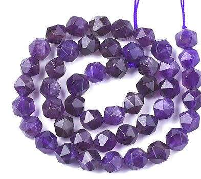 *Clearance Sale*1 Strand x 8mm  Natural / Amethyst / Faceted  / Beads +/- 45pc