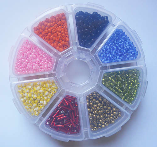 Seed Beads in Container