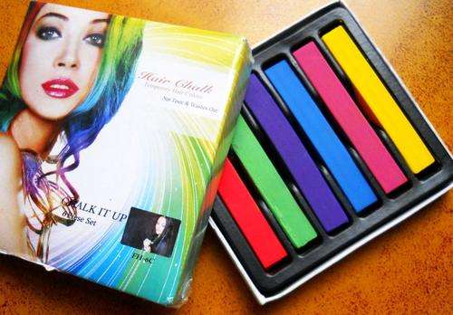 Temporary Hair Chalk 6 Piece