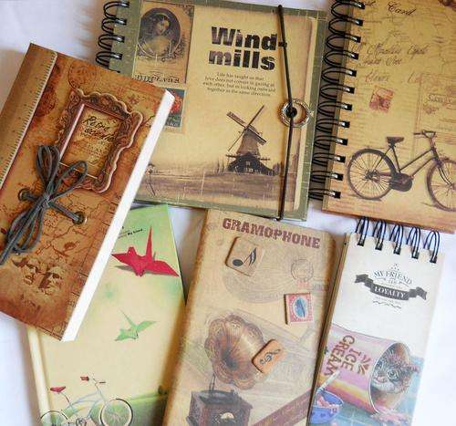 6 x Assorted Vintage Note books