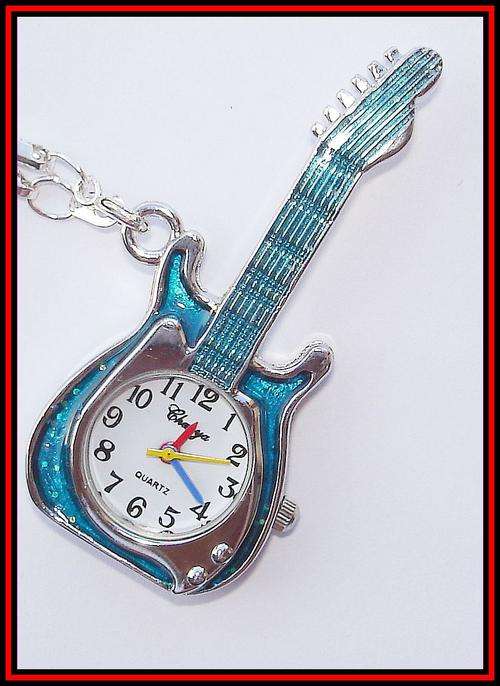 ELECTRIC GUITAR PENDANT WATCH