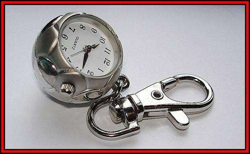 SOCCER BALL  KEYRING  PENDANT WATCH