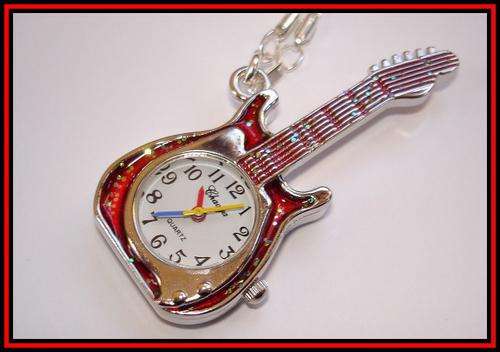 ELECTRIC GUITAR PENDANT WATCH