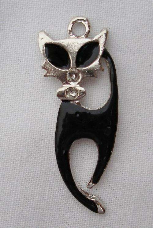 Cat Charm Black