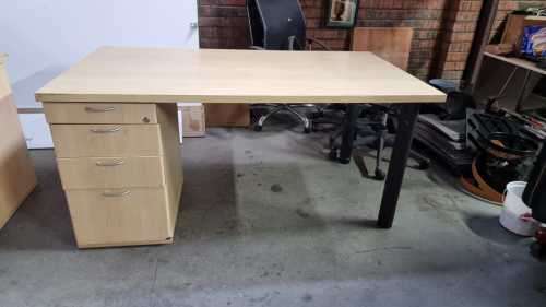 Office Desk with Pedestal