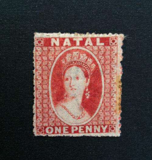 Natal - 1862 - 1d Rose-Red - Small Star Wmk - Mint - Very Rare! - Value R1750