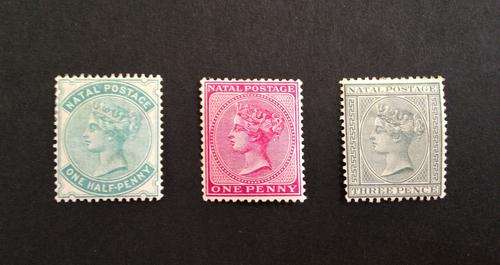 Natal - 1882 - Part set - Crown over CA - Mint - Value R1300+
