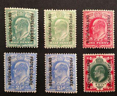 BECHAUNALAND PROTECTORATE - 1904 - GB SET OVERPRINTED - MINT - VALUE R830