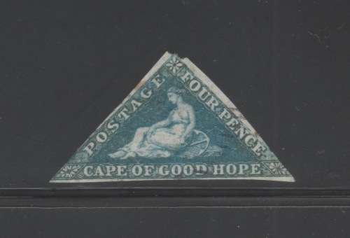 COGH - 1863 - 4d Steel Blue Triangle - Lightly used - R4000