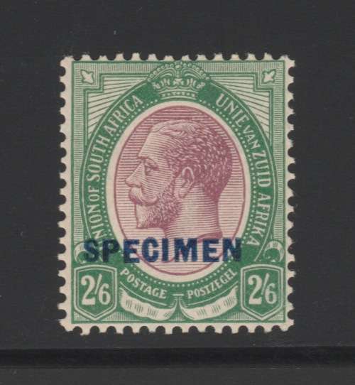 Union of SA - 1913 - Kings Head 2/6 SPECIMEN  - R1900+