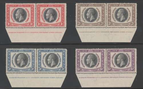 SWA 1935 - KGV SILVER JUBILEE INSCRIPTIONAL PAIR SET - MINT - CV R1500+