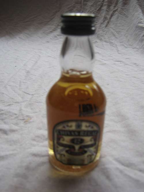 CHIVAS REGAL 12YEAR 50ml miniature GLASS bottle