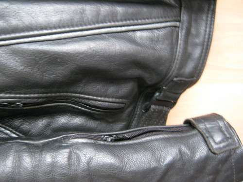 Vivante Genuine Leather Biker Jacket BLACK