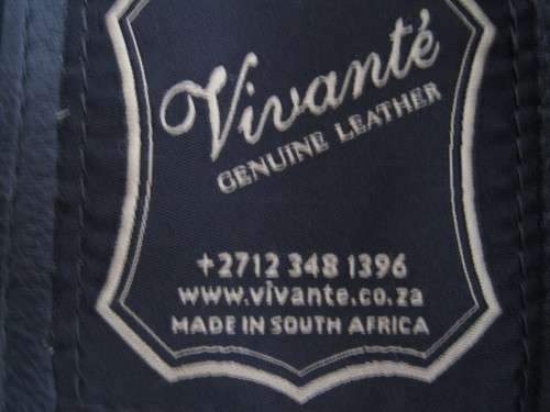 Vivante Genuine Leather Biker Jacket BLACK
