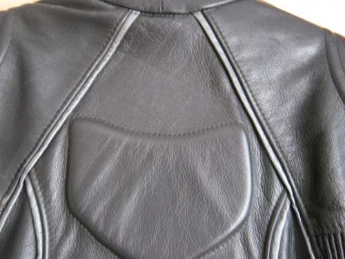 Vivante Genuine Leather Biker Jacket BLACK