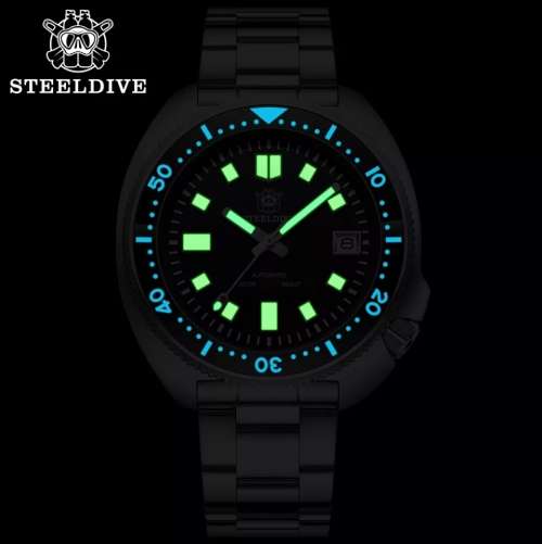 Steeldive SD1970 200m dive watch Black