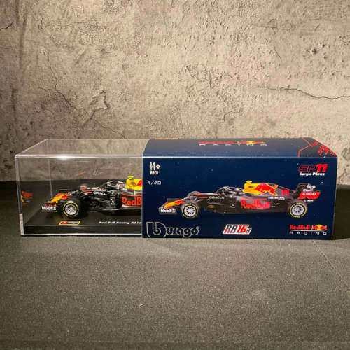 Bburago F1 Redbull RB16B Max Verstappen 2021 1:43 with helmet & Case