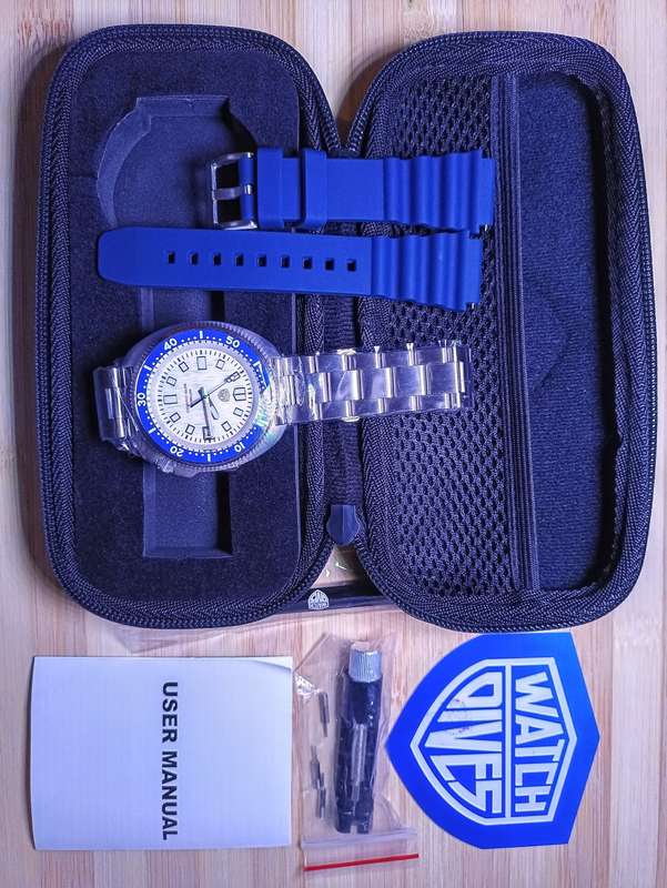Watchdives WD6105 Captain Willard 6105 Blue Dive Watch