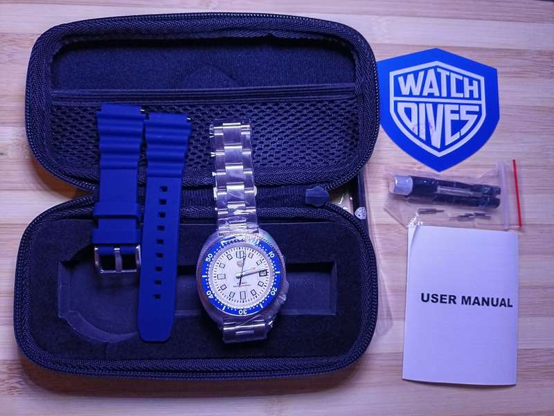 Watchdives WD6105 Captain Willard 6105 Blue Dive Watch