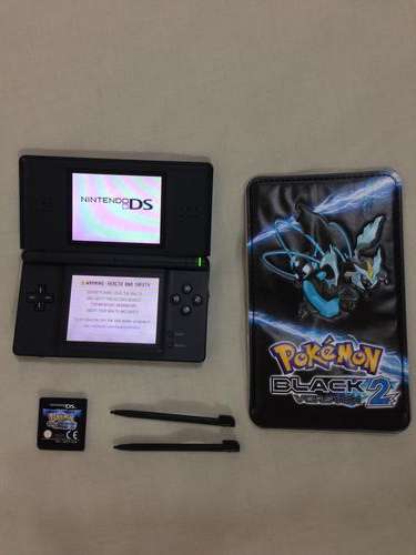 Nintendo DS Lite + Pokemon Black 2 game + pouch