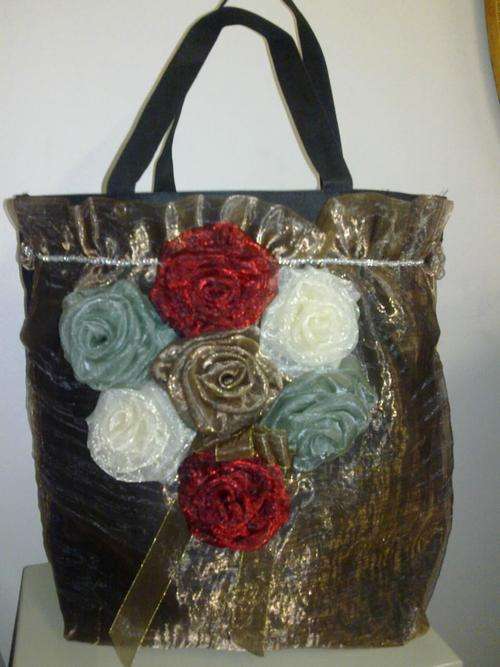 !!!  CREATIVE ORGANZA SHOPPING BAG  !!! HANDMADE FOR BOUTIQUES!!!!