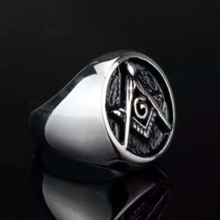 Masonic Emblem stainless steel men`s ring