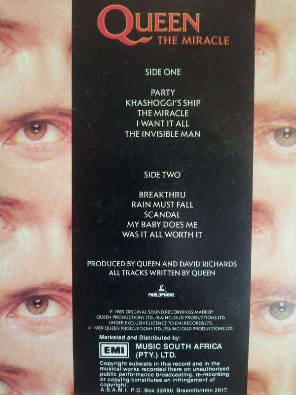Queen the miracle  LP