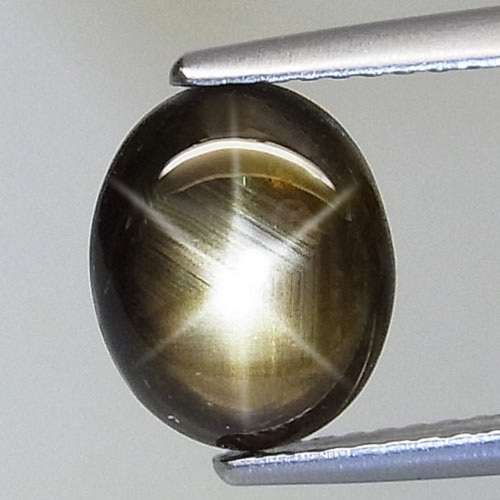 BEAUTIFUL NATURAL OVAL CUT BLACK STAR SAPHHIRE - R1 NO RESERVE AUCTION!