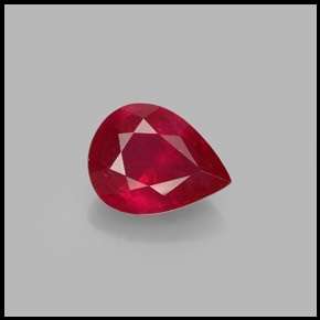 BEAUTIFUL NATURAL PEAR CUT RED PINK RUBY - R1 NO RESERVE AUCTION!!!